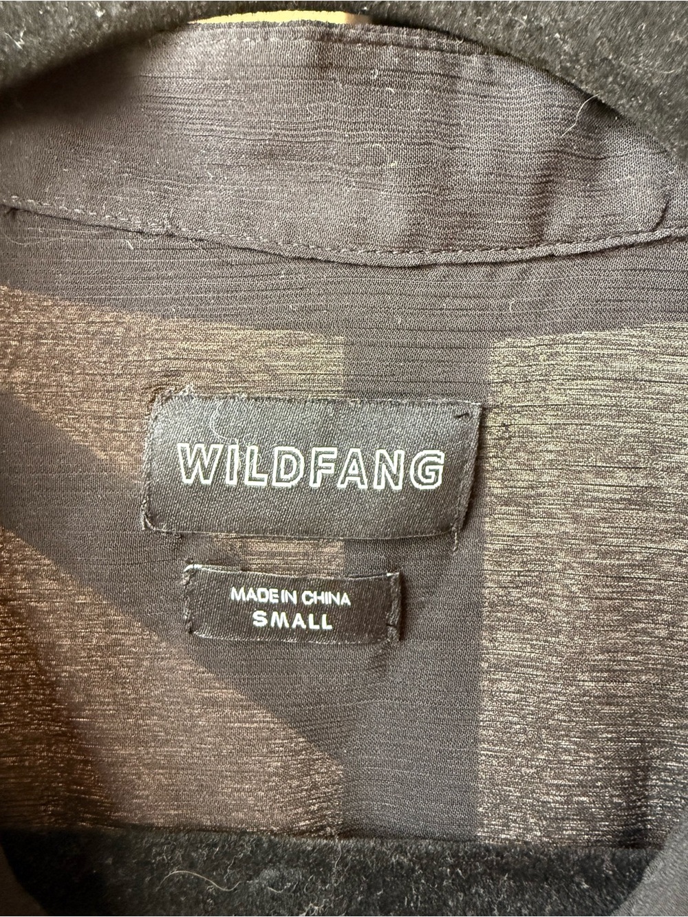 Wildfang Black Sheer Button-Front Shirt - Picture 2 of 2
